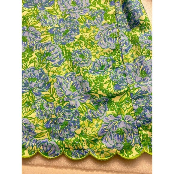 Tommy Bahama Girls Sleeveless Floral Dress With Scalloped Hem Size 5 - Picture 3 of 4